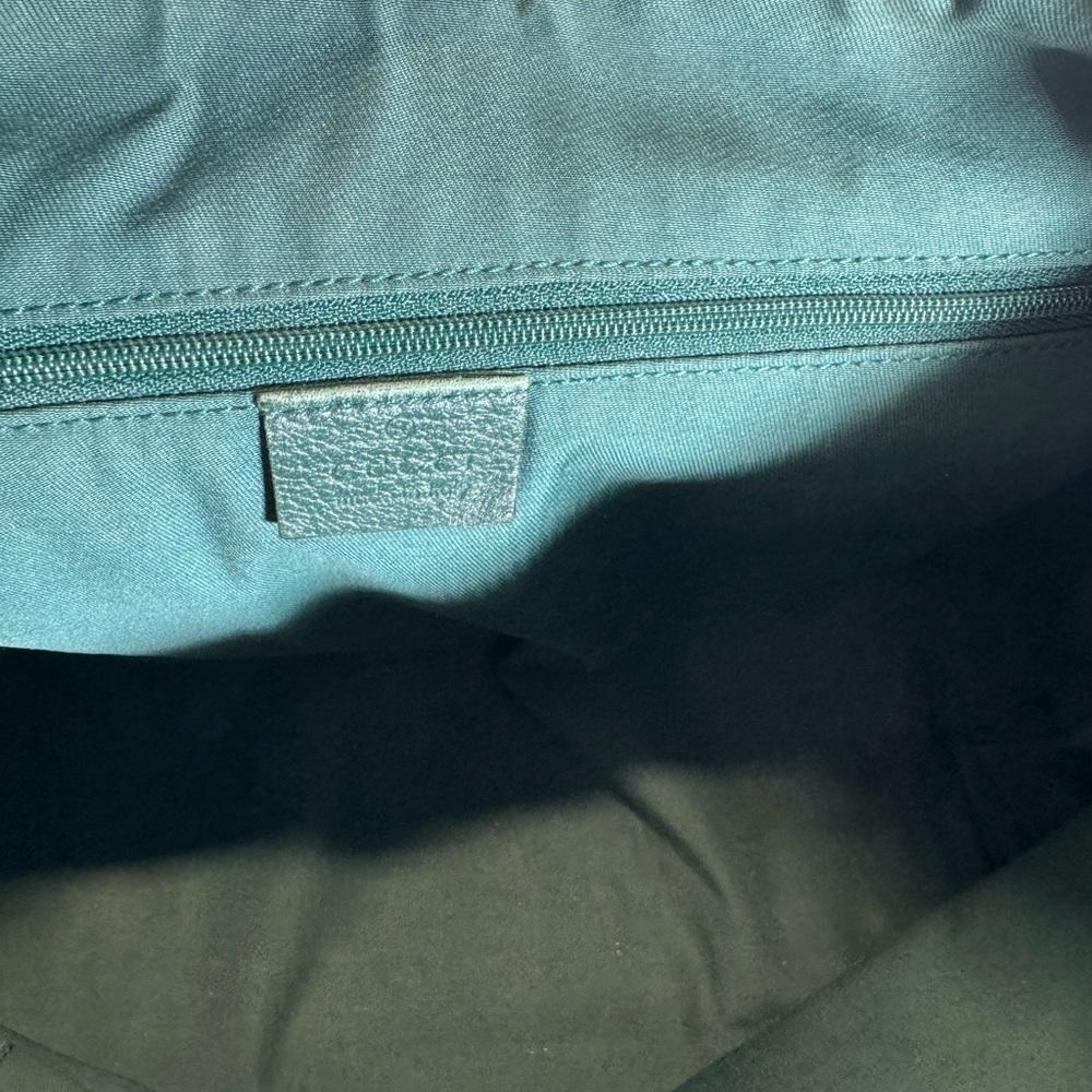 Gucci Brown and Green GG Monogram Tote - Picture 13 of 16